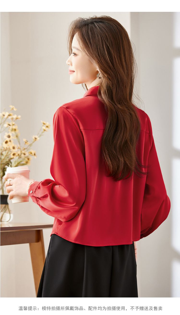 Women Formal Blouses For Evening Wear - 長袖シャツレディースコットンフリルリラックスフィットコテージコアフェミニン若々しい快適なロマンチックな日常オフィスウェア