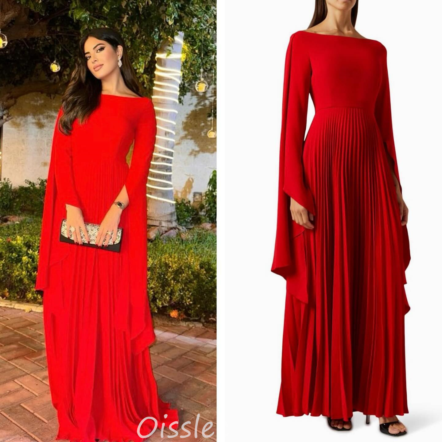 Women Formal Wear Dubai - Oisslec-女性のための足首までの長さのイブニングドレス,裸の快適なドレス,特別なプロム,長くて古された,毎日,透明な生地