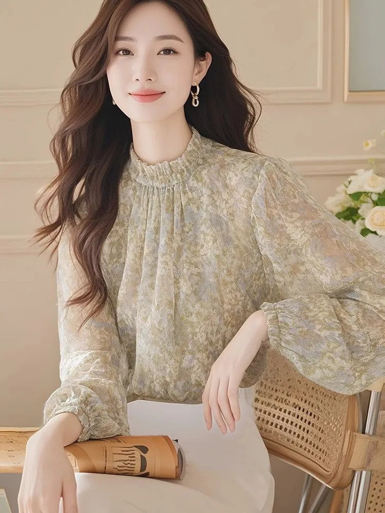 長袖シャツ レディース サテン プリーツ ボタンダウン トッ - Women Formal Blouses For Evening Wear のレビューと価格