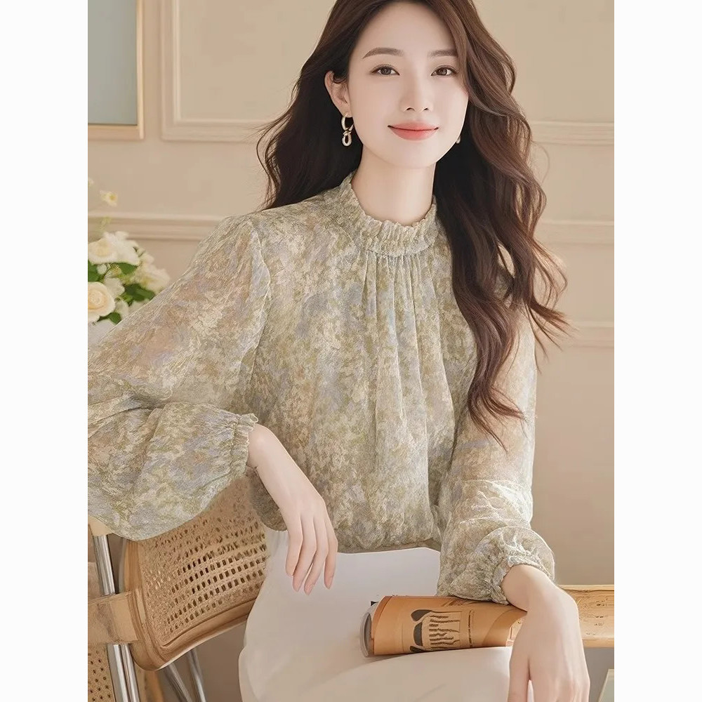 長袖シャツ レディース サテン プリーツ ボタンダウン トッ - Women Formal Blouses For Evening Wear のレビューと価格