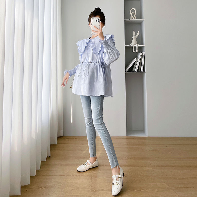 長袖シャツ レディース コットン チェック柄 ボタンダウン  - Women Formal Blouses For Evening Wear のレビューと価格