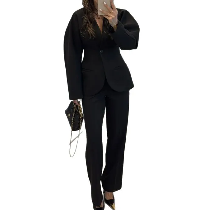 2025年新作 レディース ブラック Vネック ウエストタイ - Women Formal Wear With Tie のレビューと価格