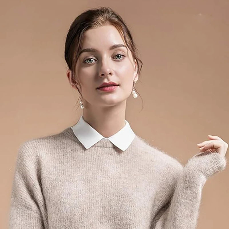 快適なフェイクハーフシャツカラー、ビジネス用取り外し可能なフ - Women Formal Wear With Tie のレビューと価格