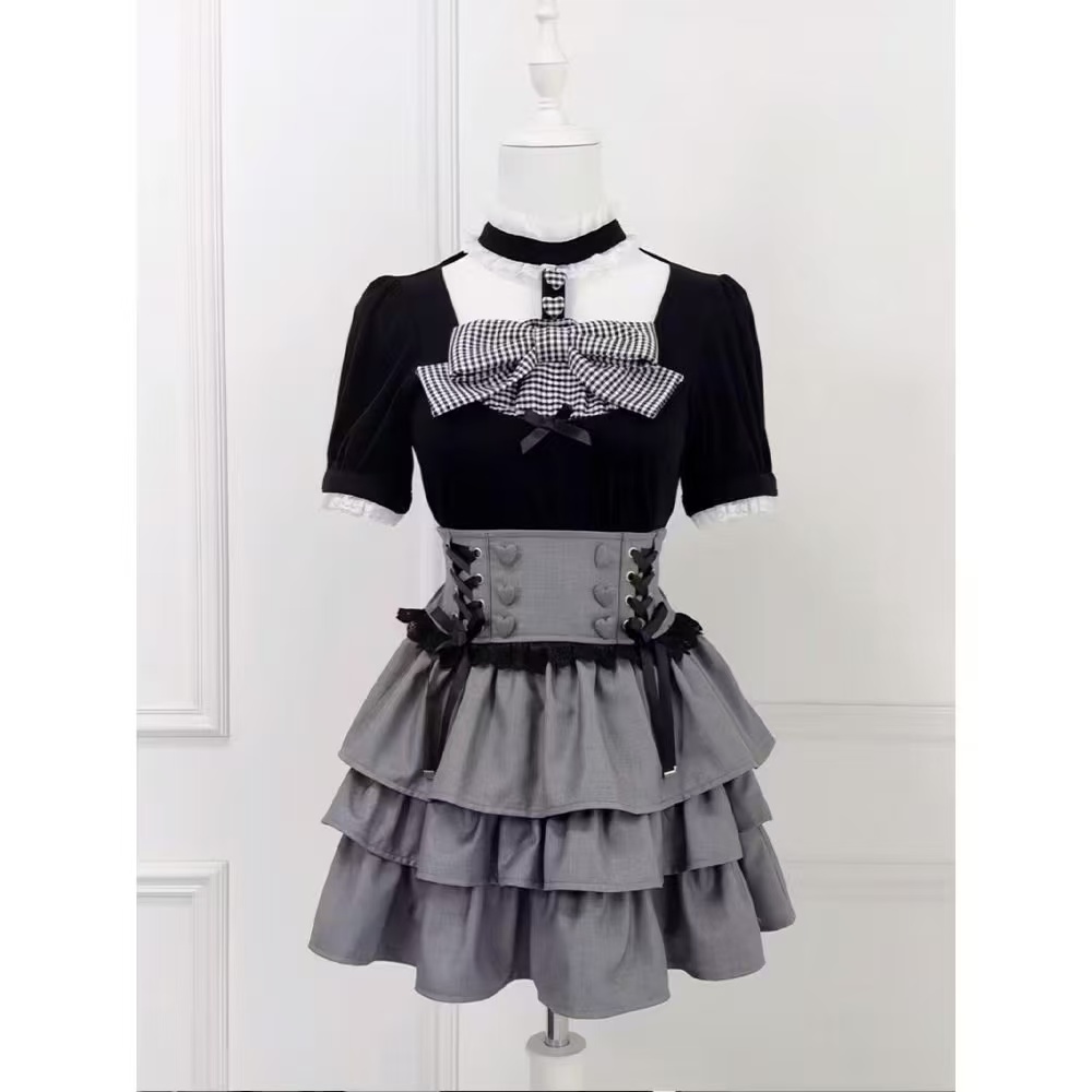 日本のロリータブラウス女性かわいい原宿 JK リボンレースパ - Women Formal Blouses For Evening Wear のレビューと価格