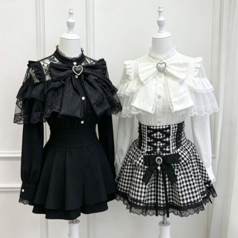 2026 日本のカワイイロリータブラウス女性原宿スイート J - Women Formal Blouses For Evening Wear のレビューと価格